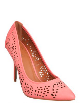 LaPamela Laser Point Heels Light Pink